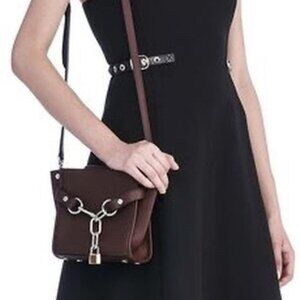 Alexander Wang Burgundy Leather Bag Attica Top Handle Detachable Shoulder Strap